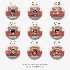 Adorao Pura - Botton Infantil 3,8 cm