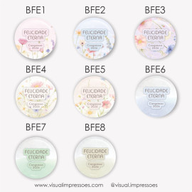 Botton Felicidade Eterna - adulto 3,8cm